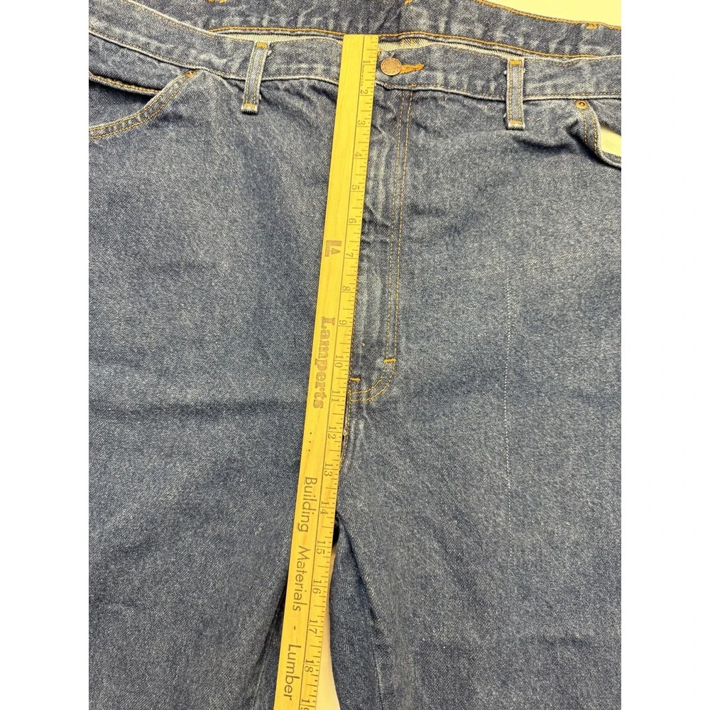 Dickies Jeans Mens 48x30 Blue High‎ Rise Straight Leg 100% Cotton Denim Workwear